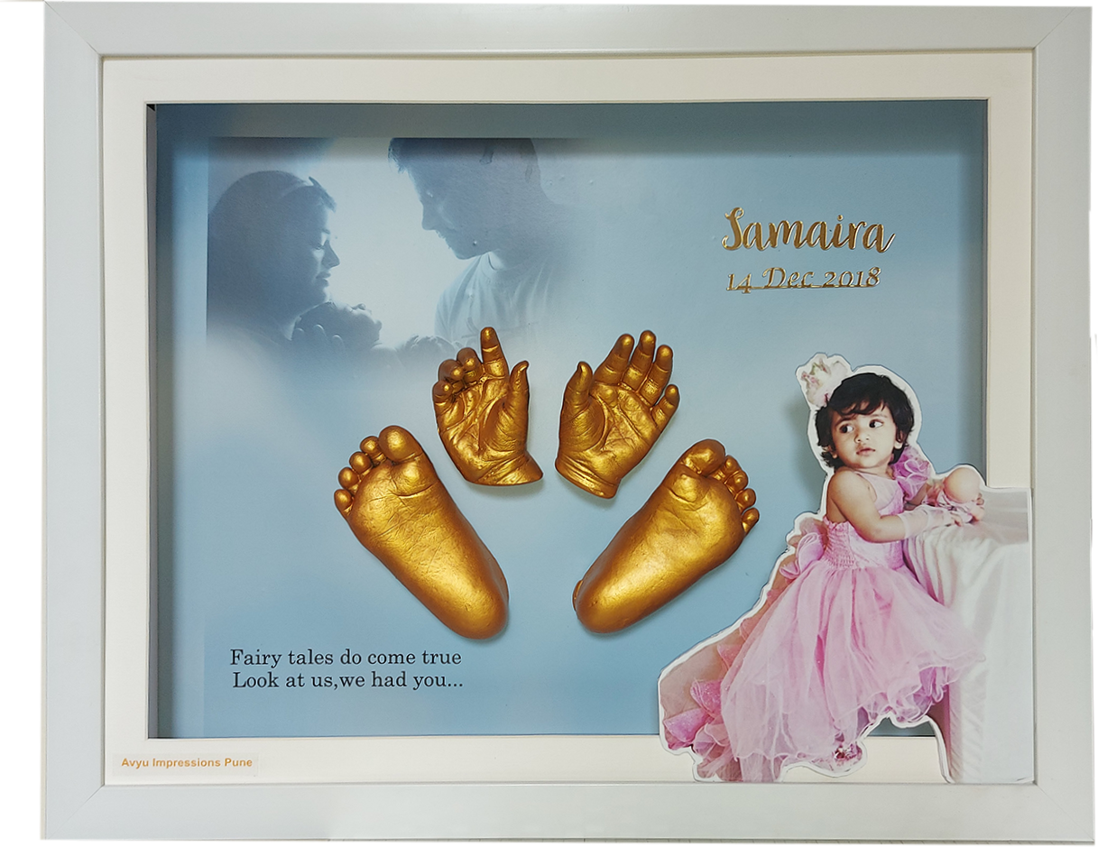 baby hand and feet casting